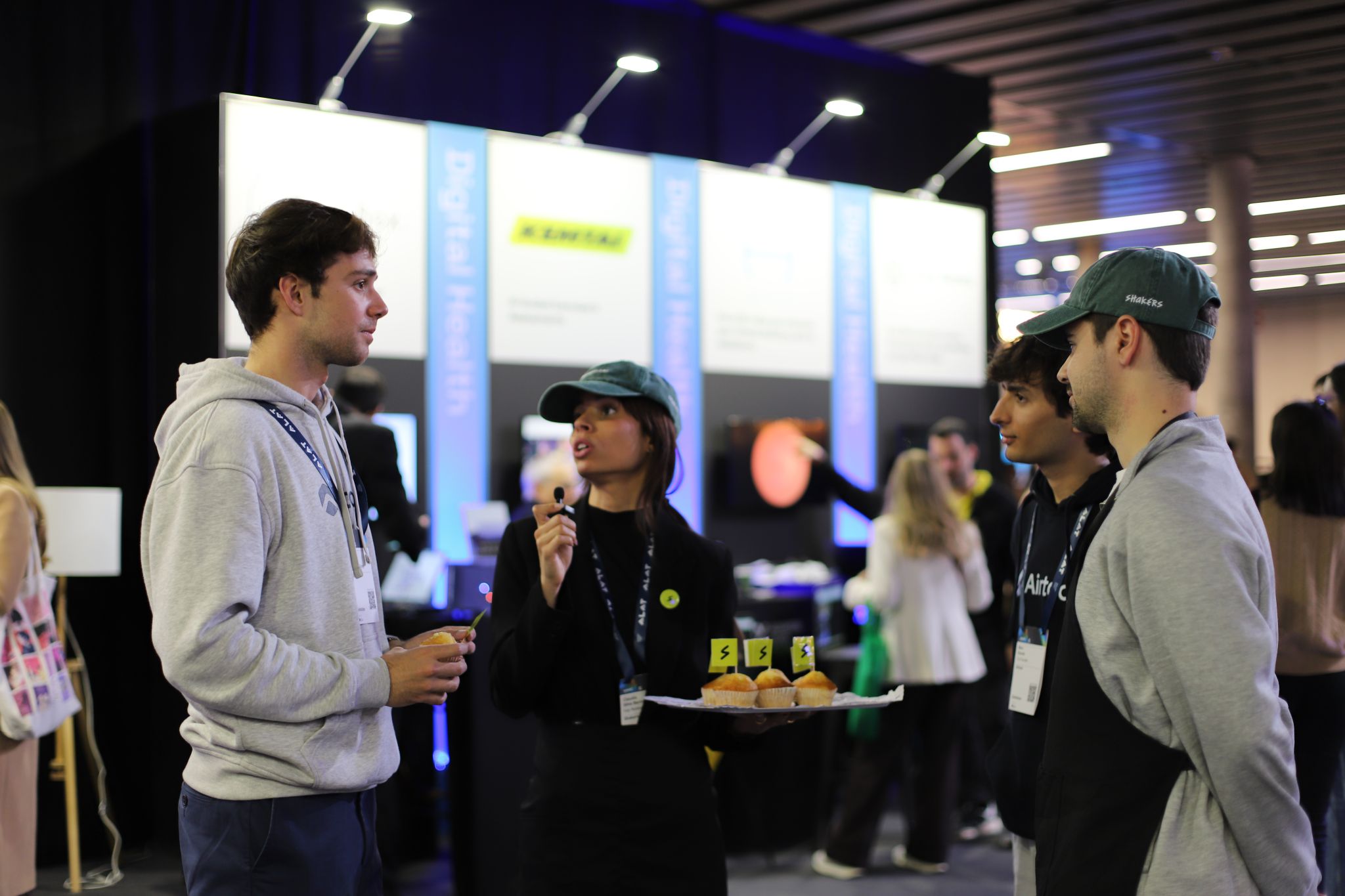 Profesional de Airtool en el evento MWC en Barcelona