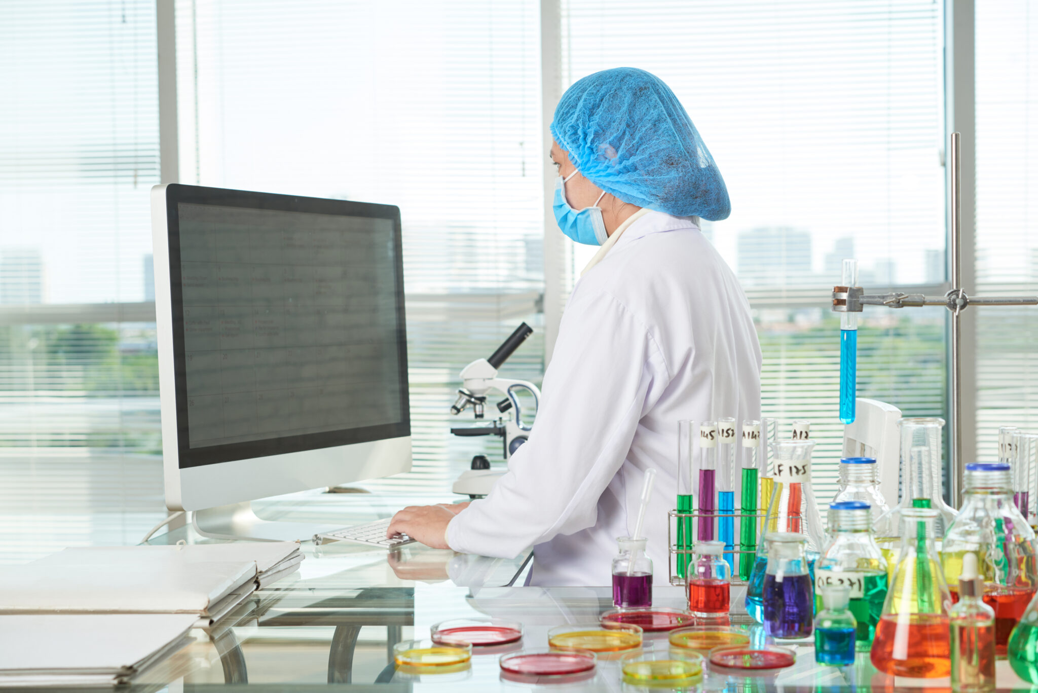 female researcher working at modern lab 2025 02 11 12 50 24 utc